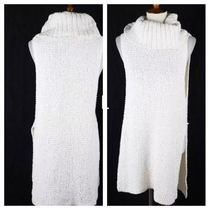 Free People Sleeveless Knit Cowl Neck Sweater